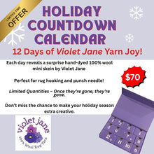 Load image into Gallery viewer, 12 Day Holiday Countdown Calendar filled with Violet Jane Fine Yarn! PRE-ORDER 2026