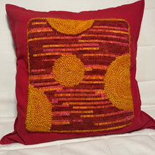 Load image into Gallery viewer, One of Kind 20&quot; Square Pillow Cover in Red or Green
