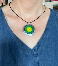 Load image into Gallery viewer, Silver and Wool Pendant
