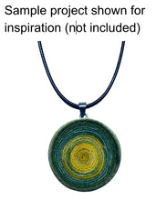 Load image into Gallery viewer, Round Metal Pendant Base – 1¾&quot;  (2 Pack)
