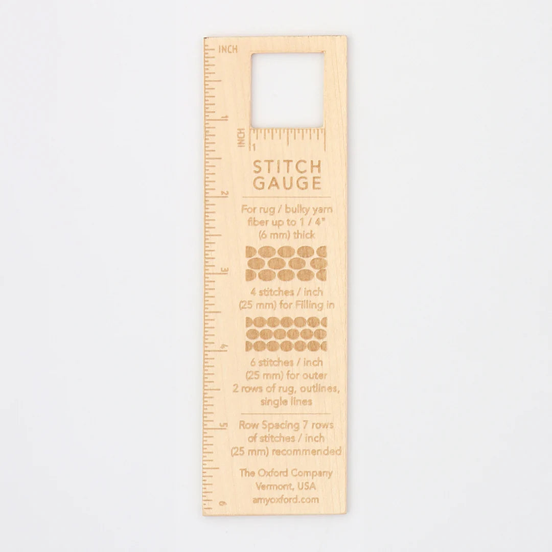 Oxford Wooden Stitch Gauge /Wholesale – Hooking Outside The Lines