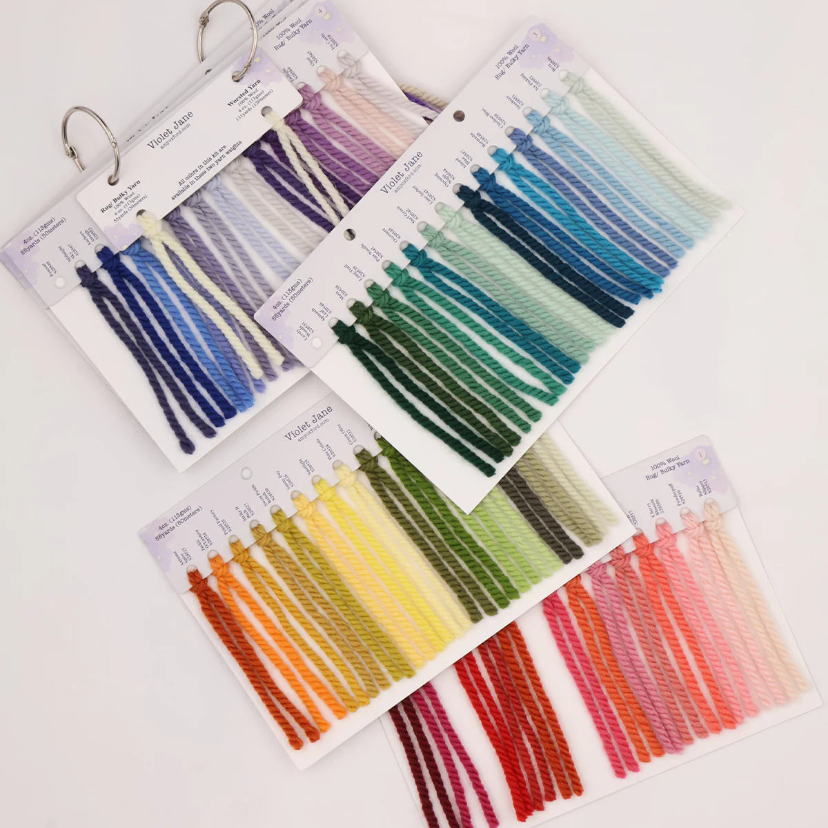 Violet Jane Solid Colour Card /Wholesle – Hooking Outside The Lines