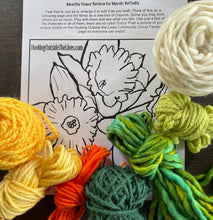 Load image into Gallery viewer, Flower of the Month in Alternative Fibres Kit &quot;March Daffodils&quot;
